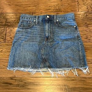 Madewell Rigid Denim A-Line Skirt Size 29